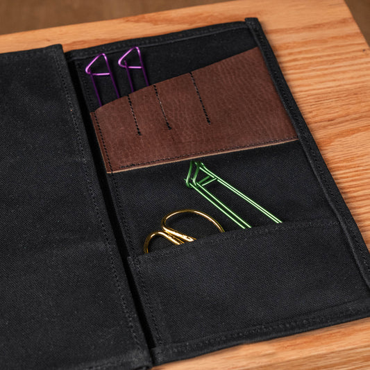 Knitting Accessories Organizer / Asphalt Black