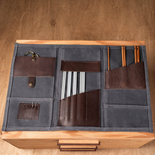 Knitting Accessories Organizer / Ash Gray