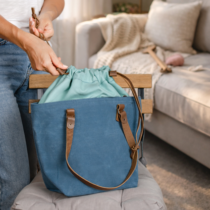 Knitting Bag / Medium / Midnight Blue